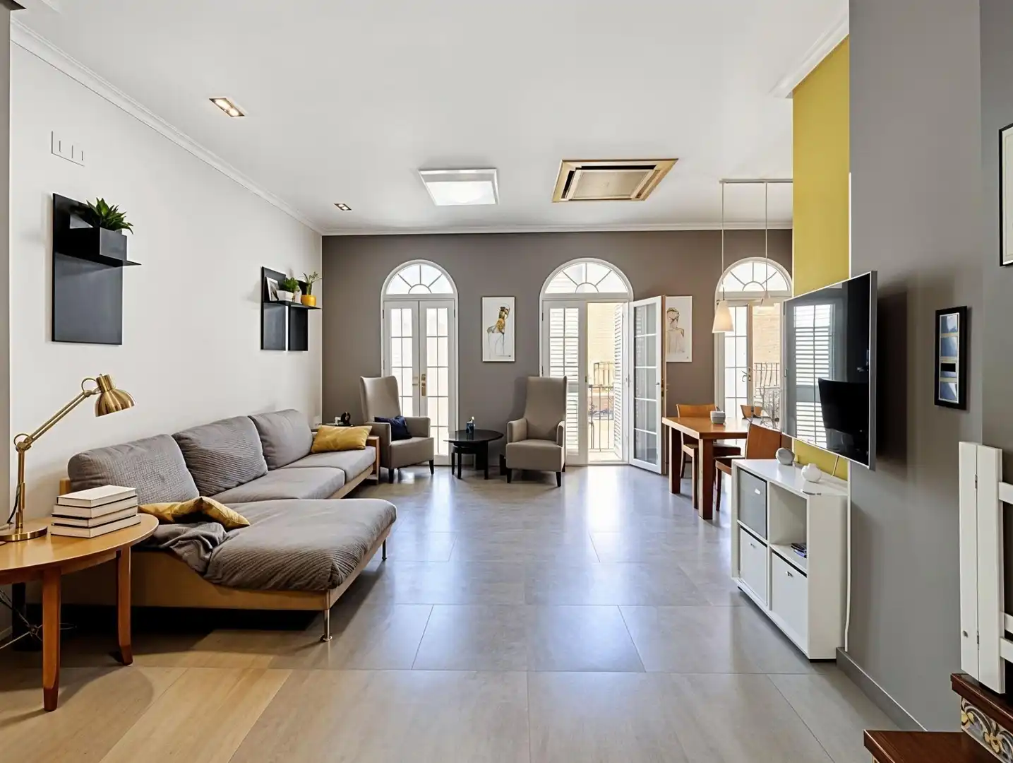 Living room of Houses for sale in Valencia  with Air Conditioner, Heating and Parquet flooring