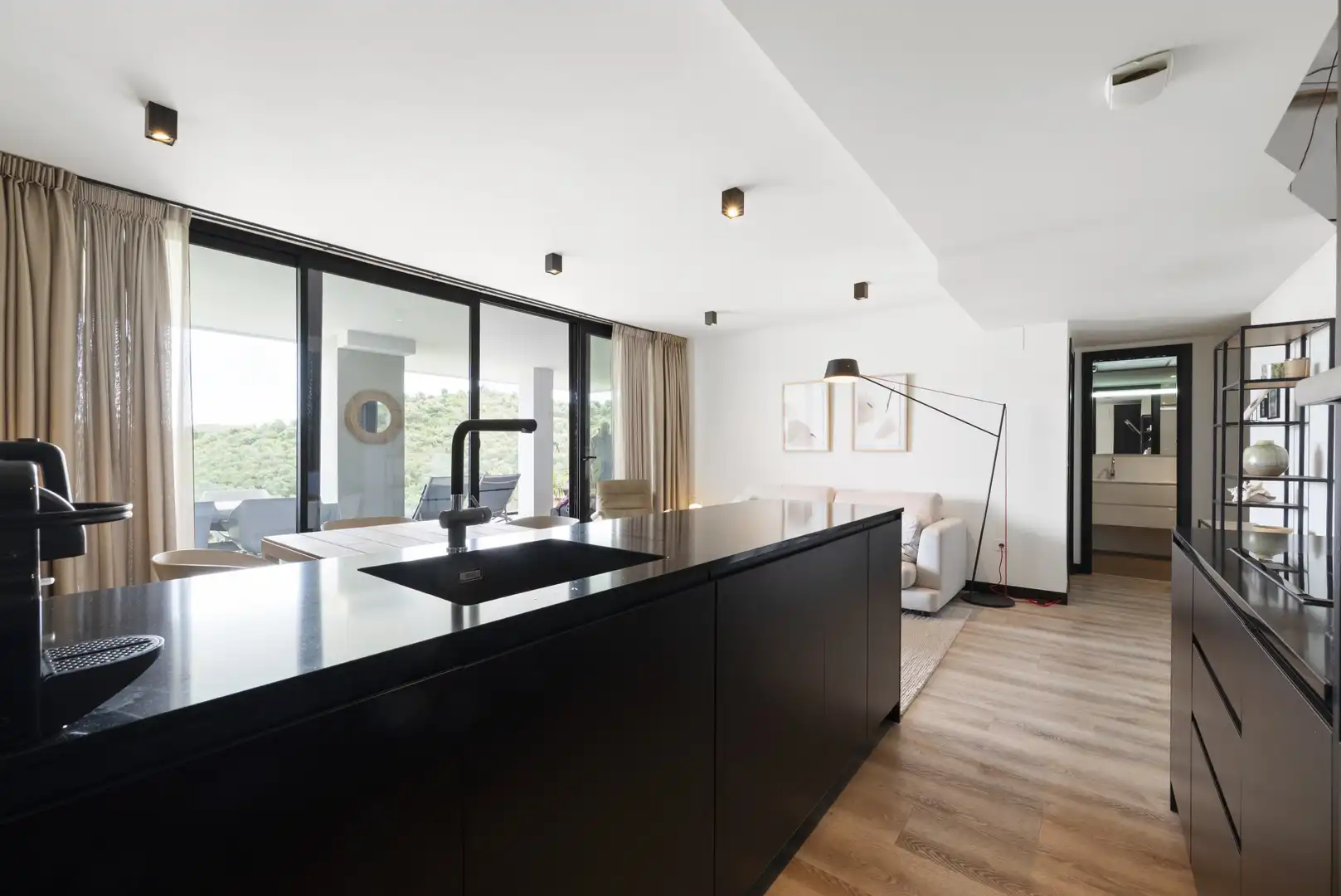 Cocina de Apartamento en venta en Mijas con Aire acondicionado, Terraza y Piscina