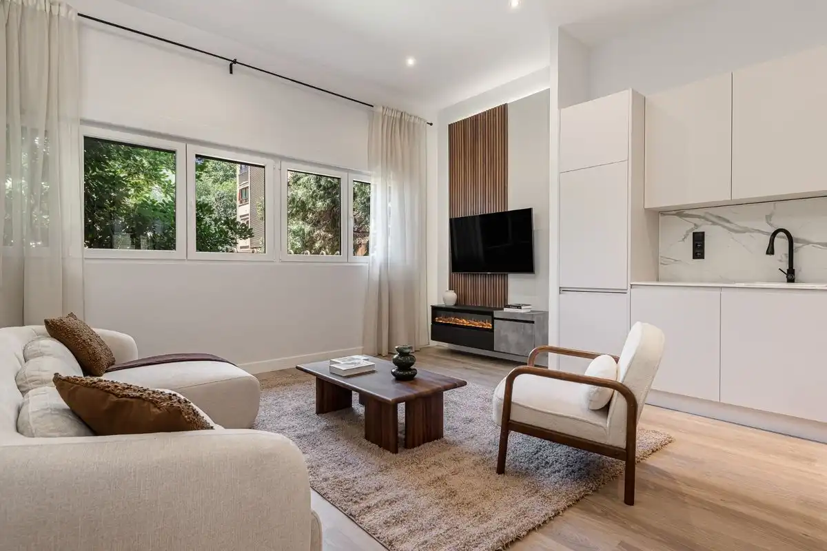 Sala de estar de Planta baja en venta en Madrid con Aire acondicionado, Calefacción y Trastero