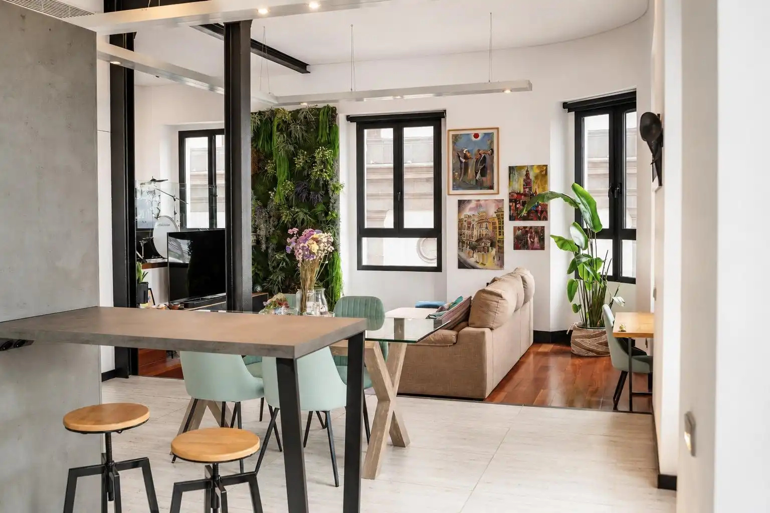 Sala de estar de Apartamento en venta en Las Palmas de Gran Canaria con Aire acondicionado, Parquet y Trastero