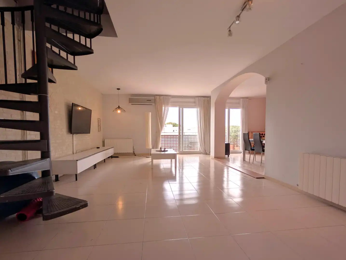 Living room of Duplexes for sale in Santa Cristina d'Aro  with Air Conditioner, Heating and Terrace