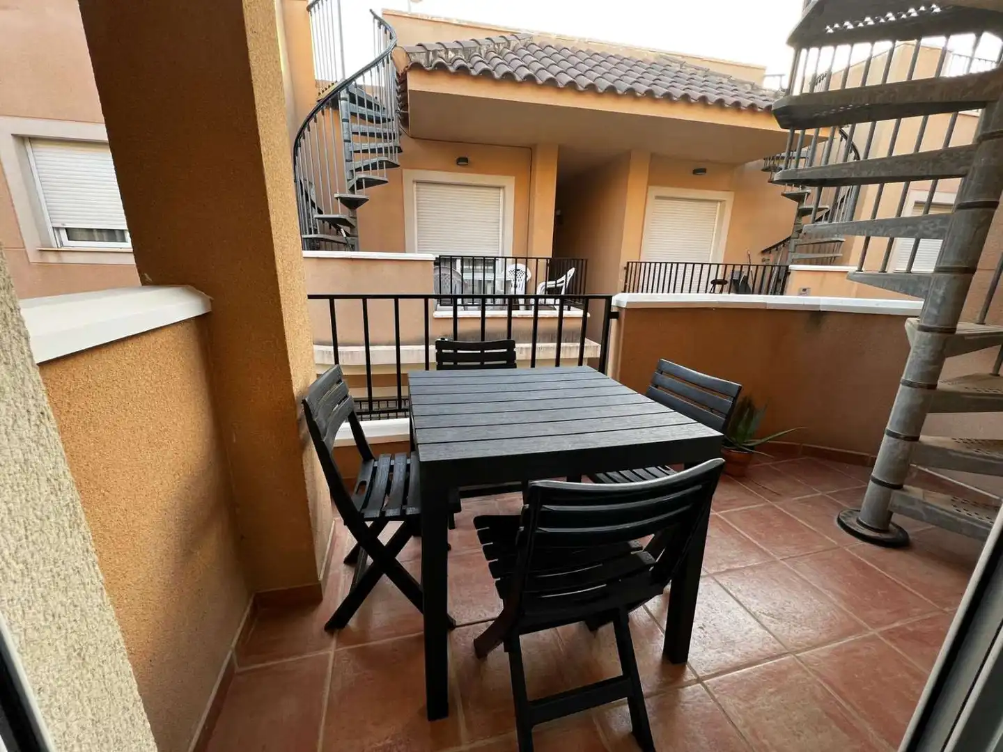 Terrasse von Wohnungen zum Verkauf in Cuevas del Almanzora mit Klimaanlage, Heizung und Terrasse