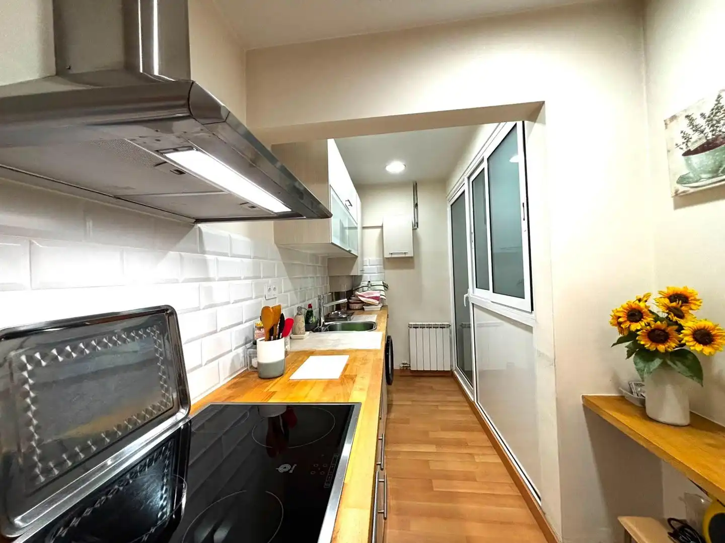Cocina de Piso en venta en Sabadell con Calefacción, Parquet y Terraza