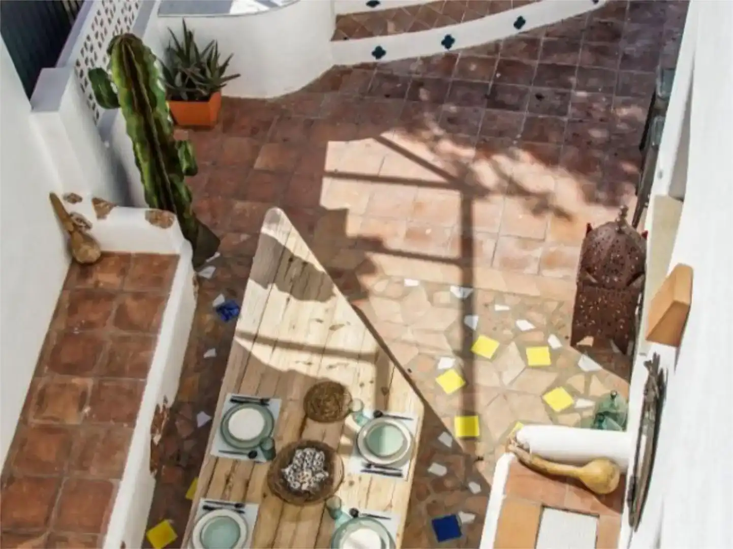 Terrace of Flat for sale in Oliva  with Air Conditioner, Private garden and Storage room