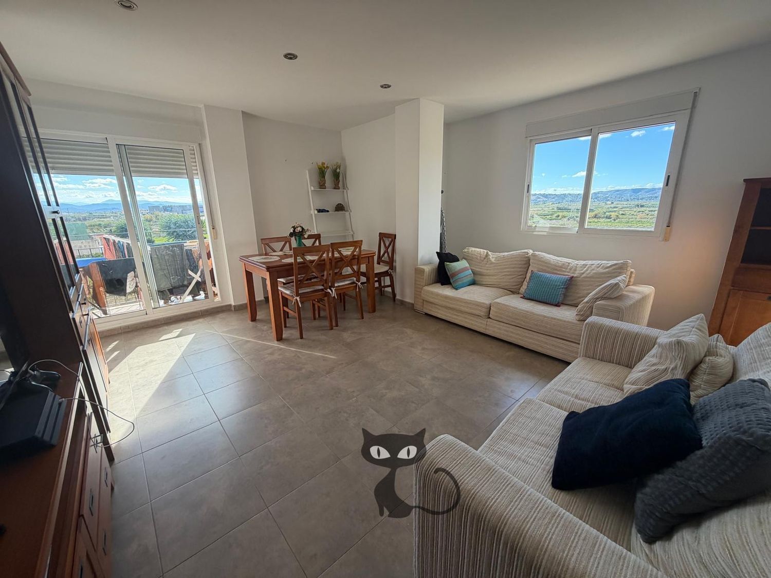 Sala d'estar de Pis en venda en Massalavés amb Aire condicionat, Terrassa i Traster