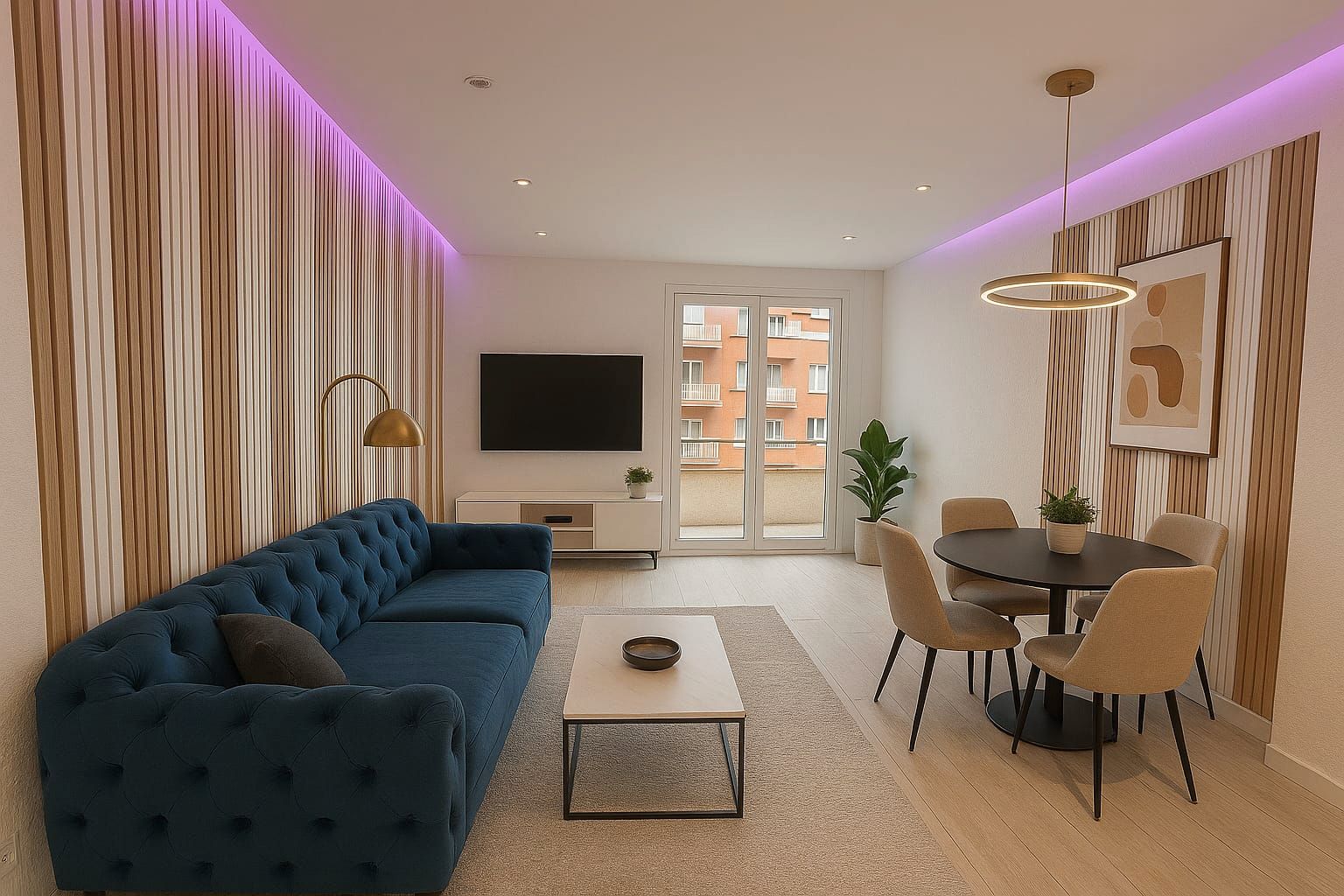 Living room of Flat for sale in  Barcelona Capital  with Air Conditioner, Heating and Parquet flooring