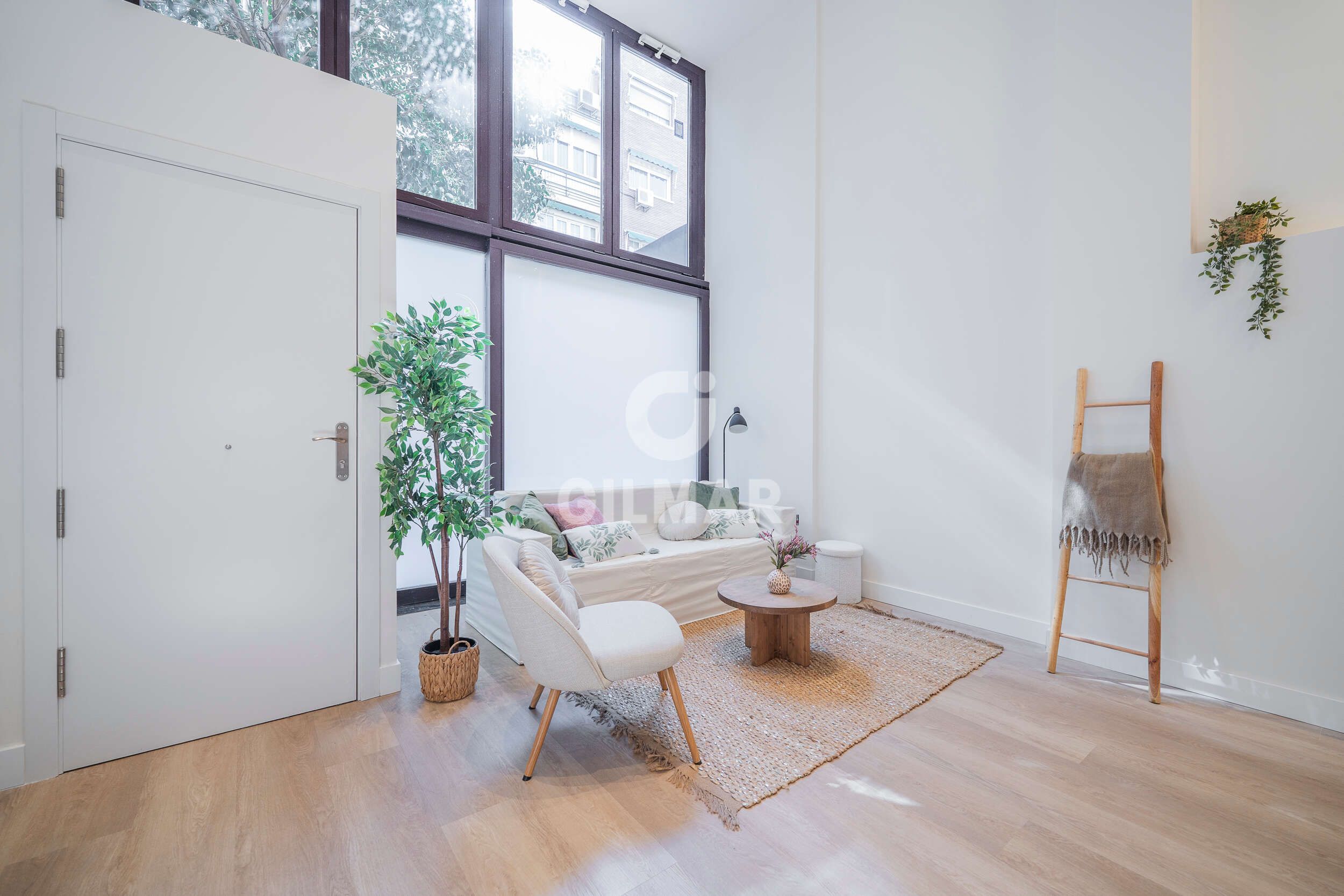 Sala d'estar de Pis en venda en  Madrid Capital amb Calefacció