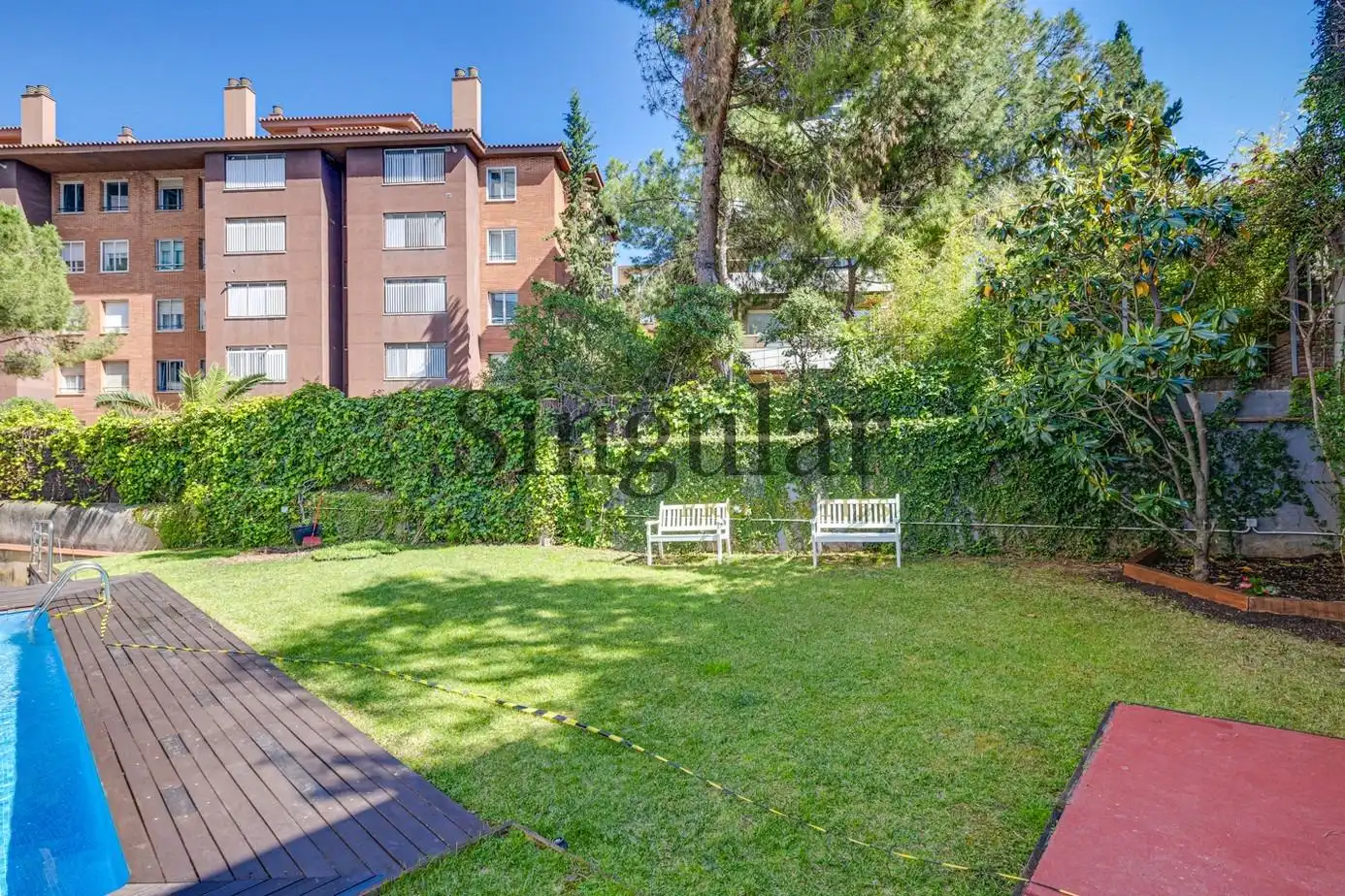 Garten von Dachboden zum Verkauf in Barcelona mit Klimaanlage, Heizung und Parkett