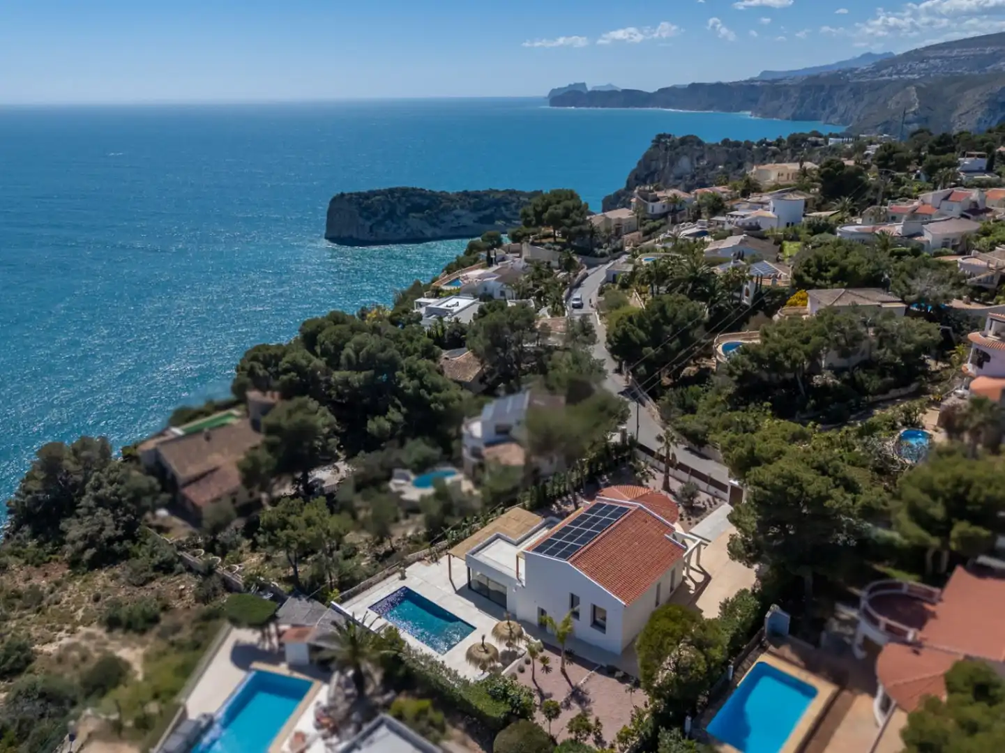 Vista exterior de Casa o xalet en venda en Jávea / Xàbia amb Aire condicionat, Calefacció i Jardí privat