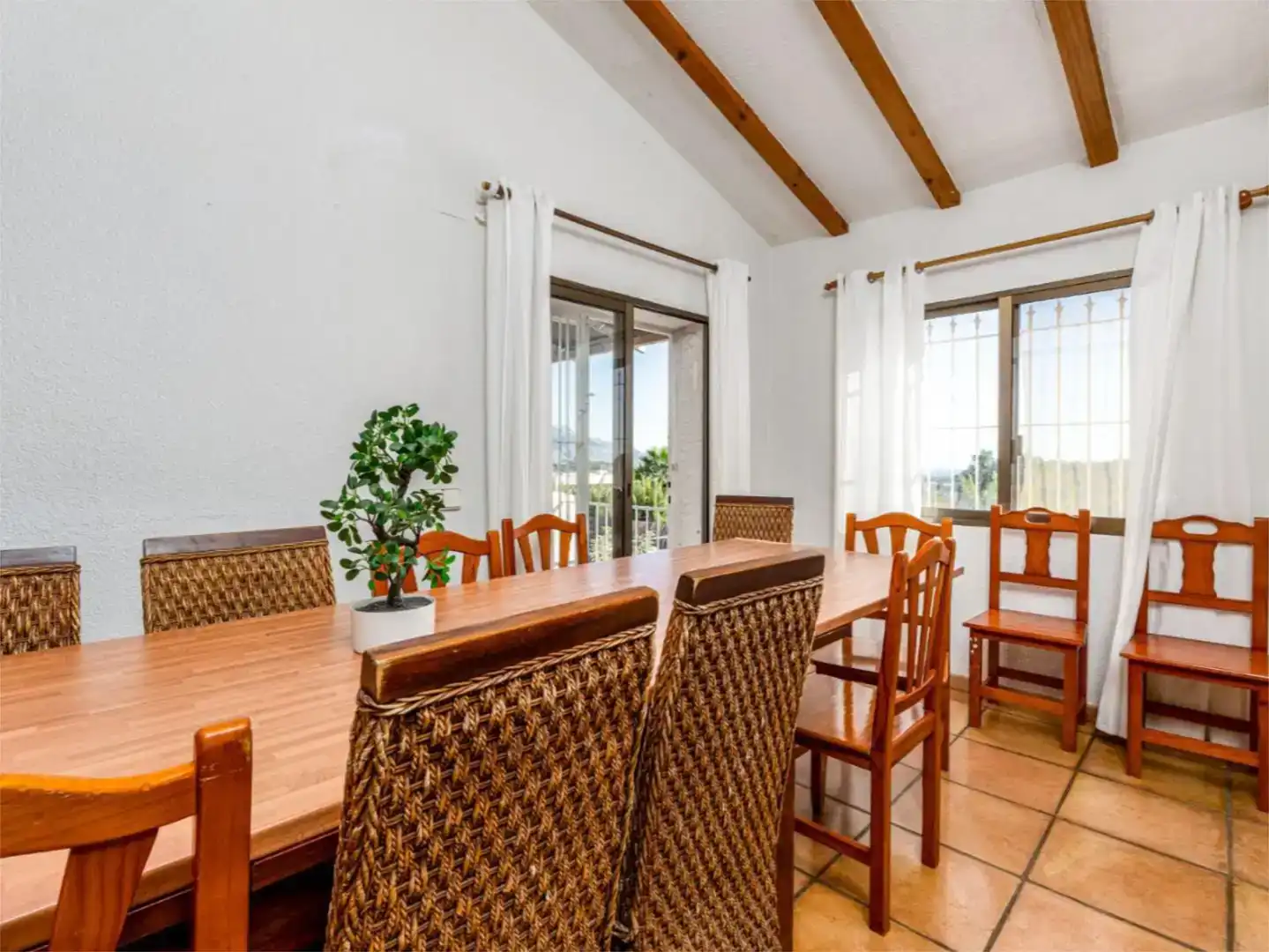 Esszimmer von Wohnung zum Verkauf in Polop mit Klimaanlage, Schwimmbad und Balkon