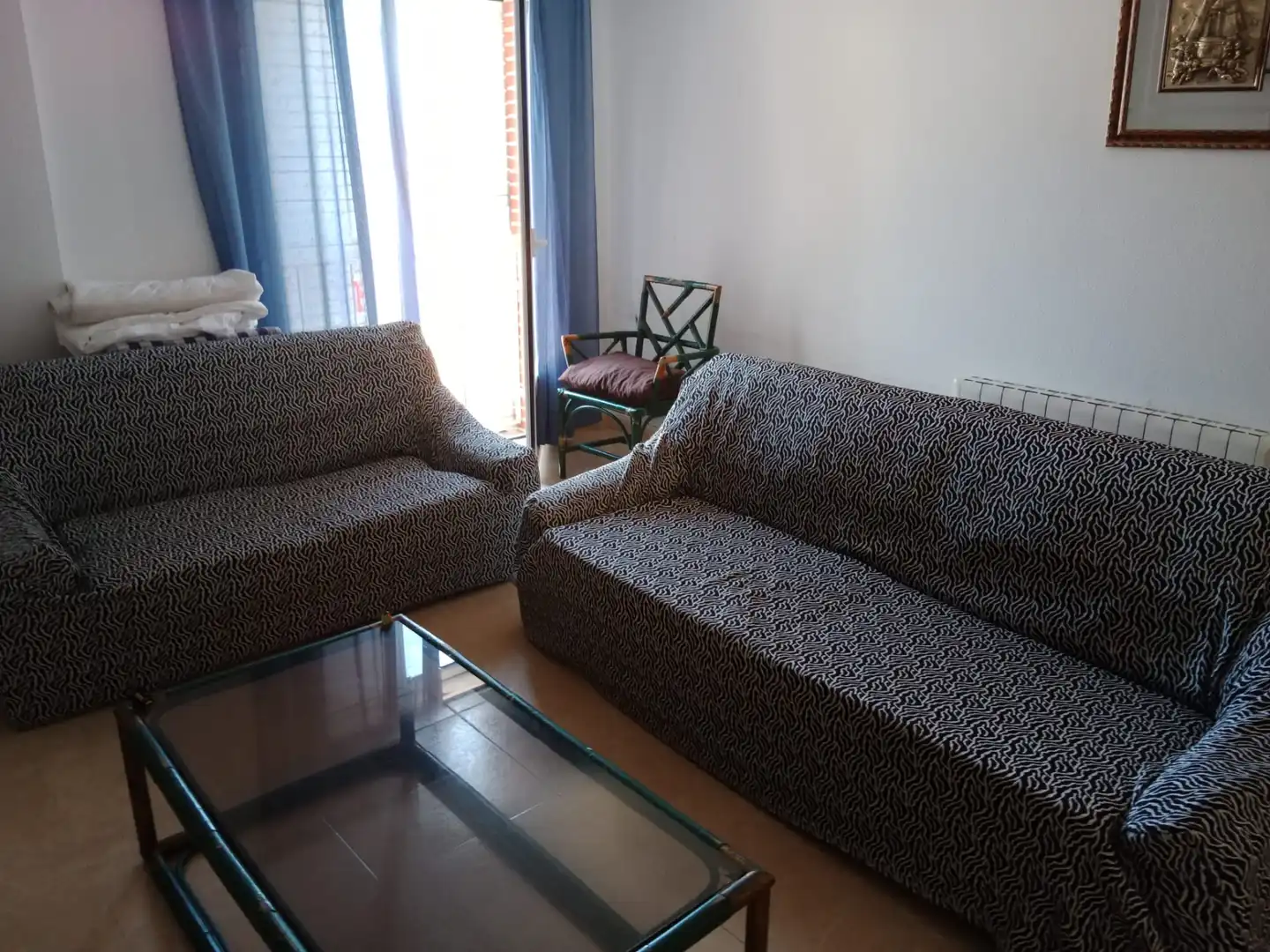 Sala de estar de Piso de alquiler en Villaseca de la Sagra con Calefacción, Terraza y Amueblado