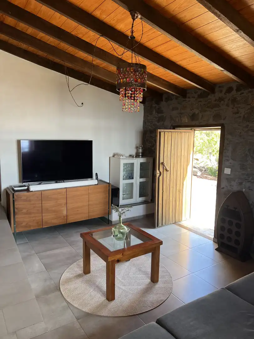 Wohnzimmer von Haus oder Chalet zur Miete in Adeje mit Klimaanlage, Privatgarten und Terrasse