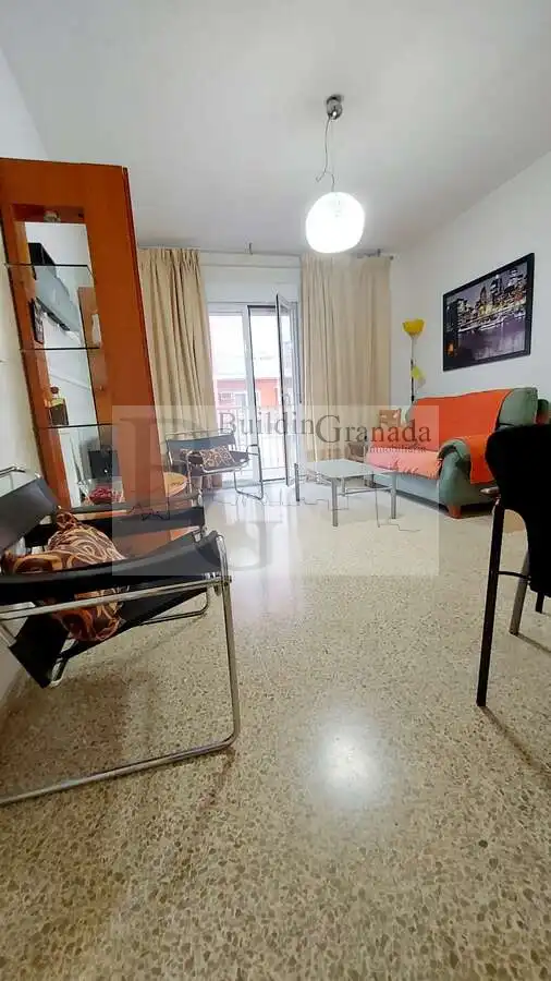 Wohnzimmer von Wohnung zur Miete in Granada mit Terrasse und Möbliert