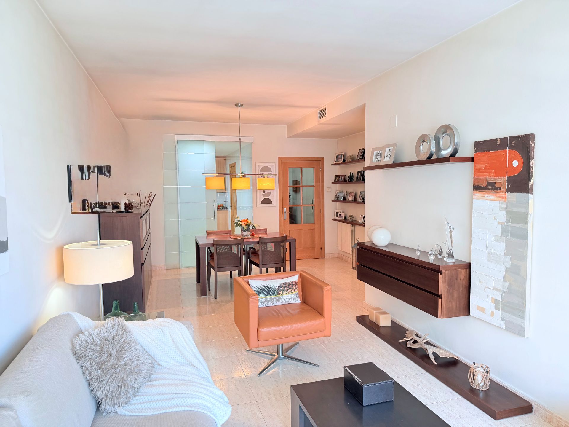 Sala d'estar de Àtic en venda en  Barcelona Capital amb Aire condicionat, Calefacció i Parquet