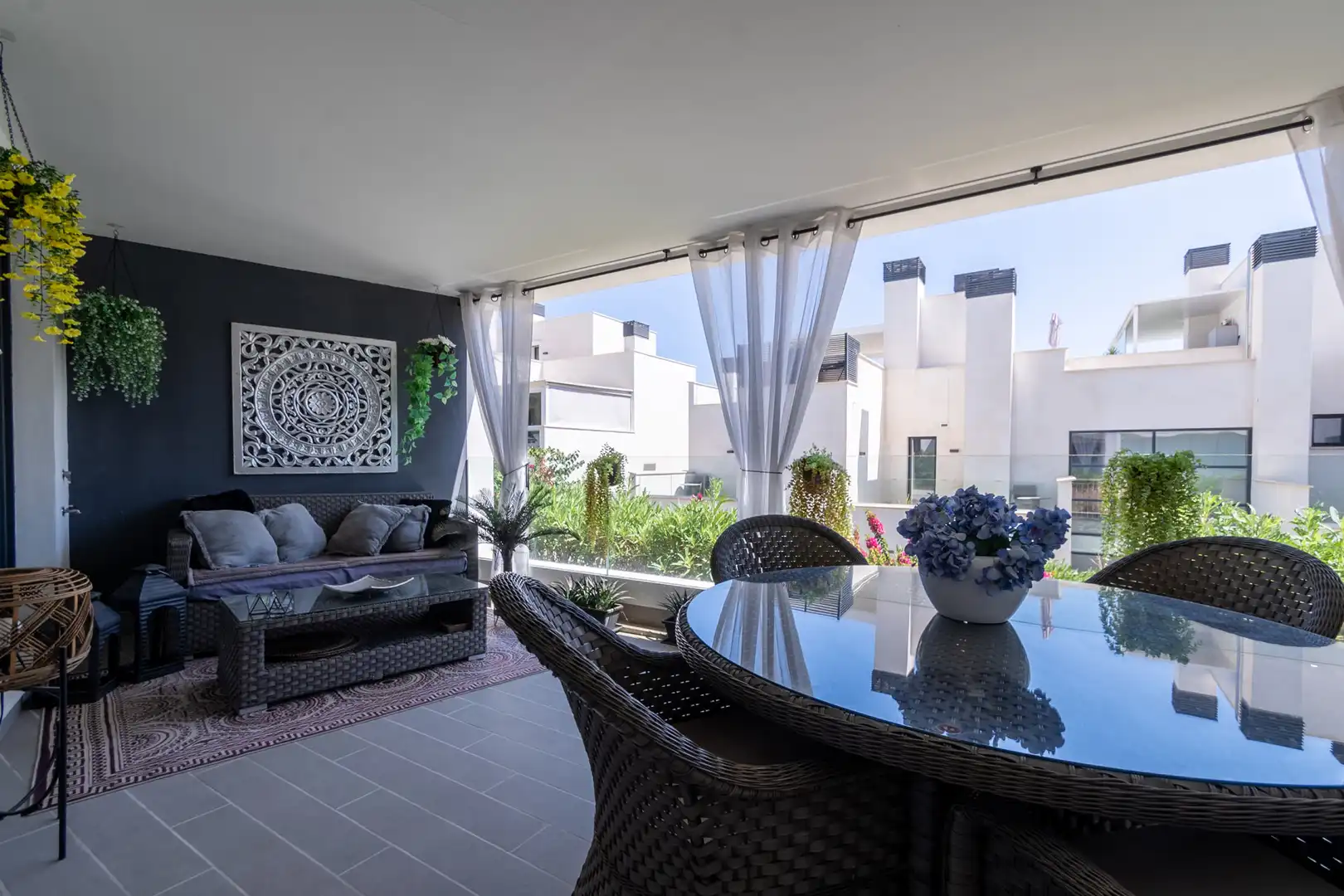 Terraza de Apartamento de alquiler en Marbella con Aire acondicionado, Terraza y Trastero
