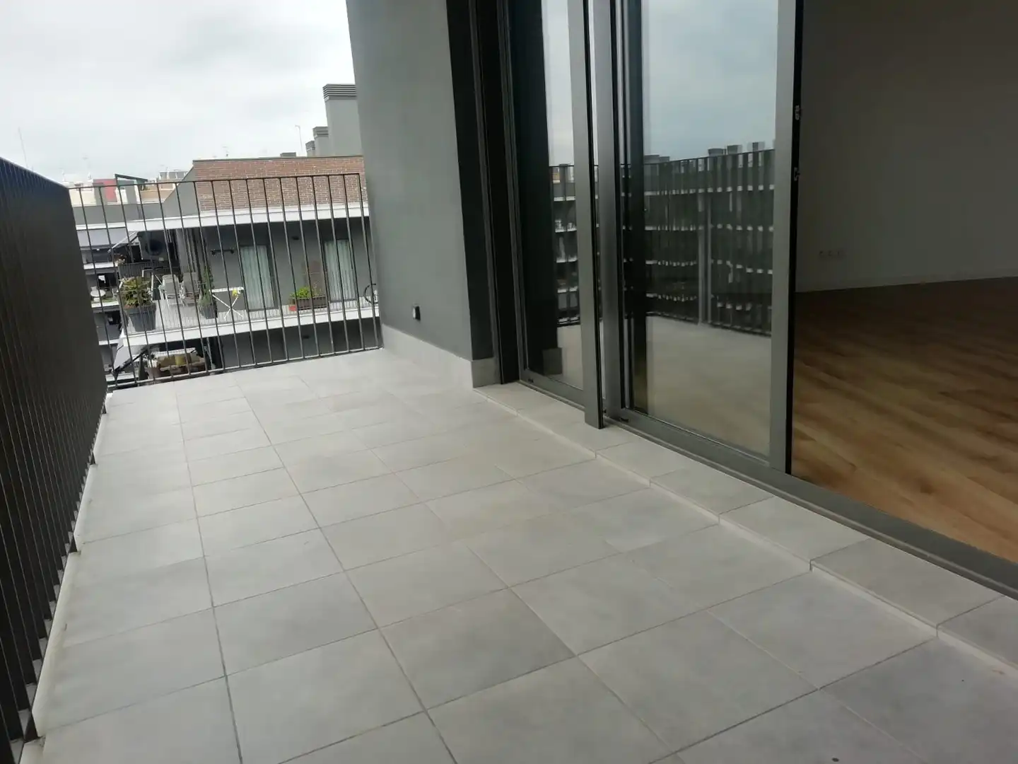 Terrasse von Wohnung zum Verkauf in Terrassa mit Klimaanlage, Heizung und Parkett