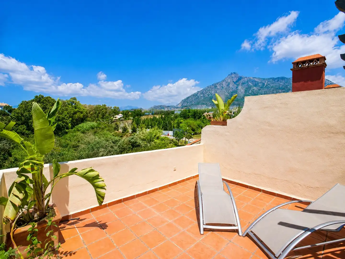 Terrace of Houses for rent in Marbella  with Air Conditioner, Heating and Private garden