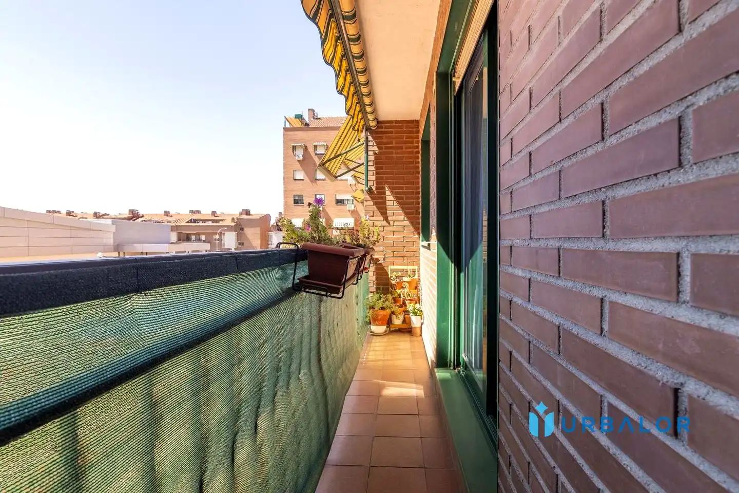 Balcony of Flat for sale in Alcorcón  with Air Conditioner, Heating and Parquet flooring