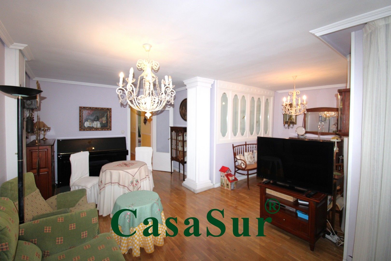 Sala de estar de Piso en venta en Valladolid Capital con Calefacción, Parquet y Terraza