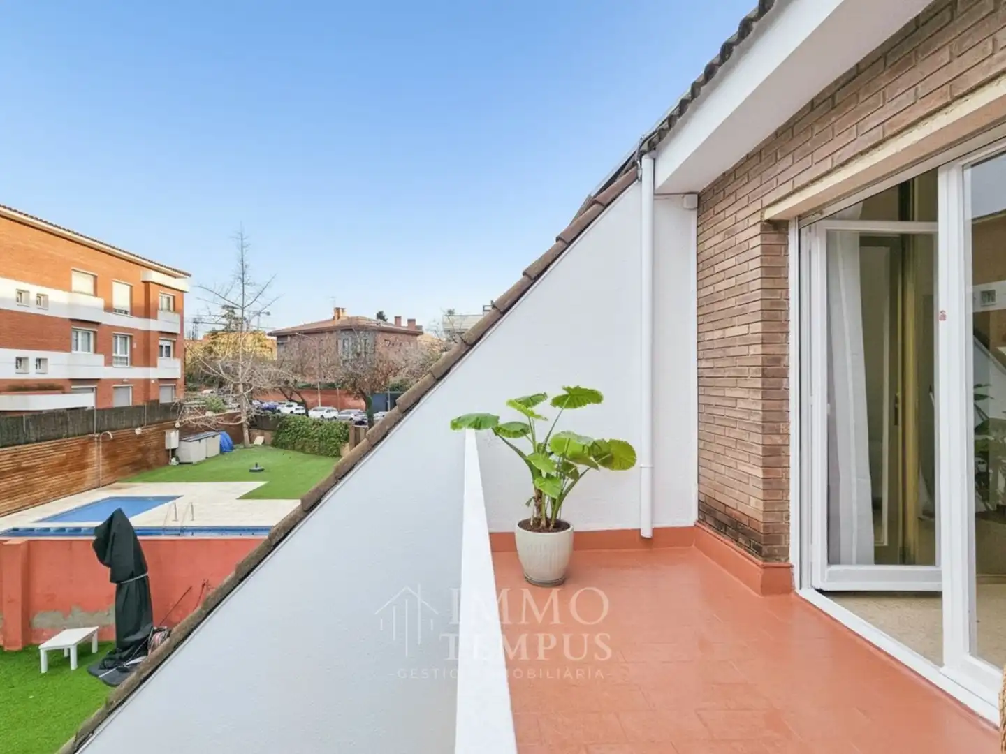 Terraza de Casa adosada en venta en Sant Cugat del Vallès con Jardín privado, Parquet y Terraza