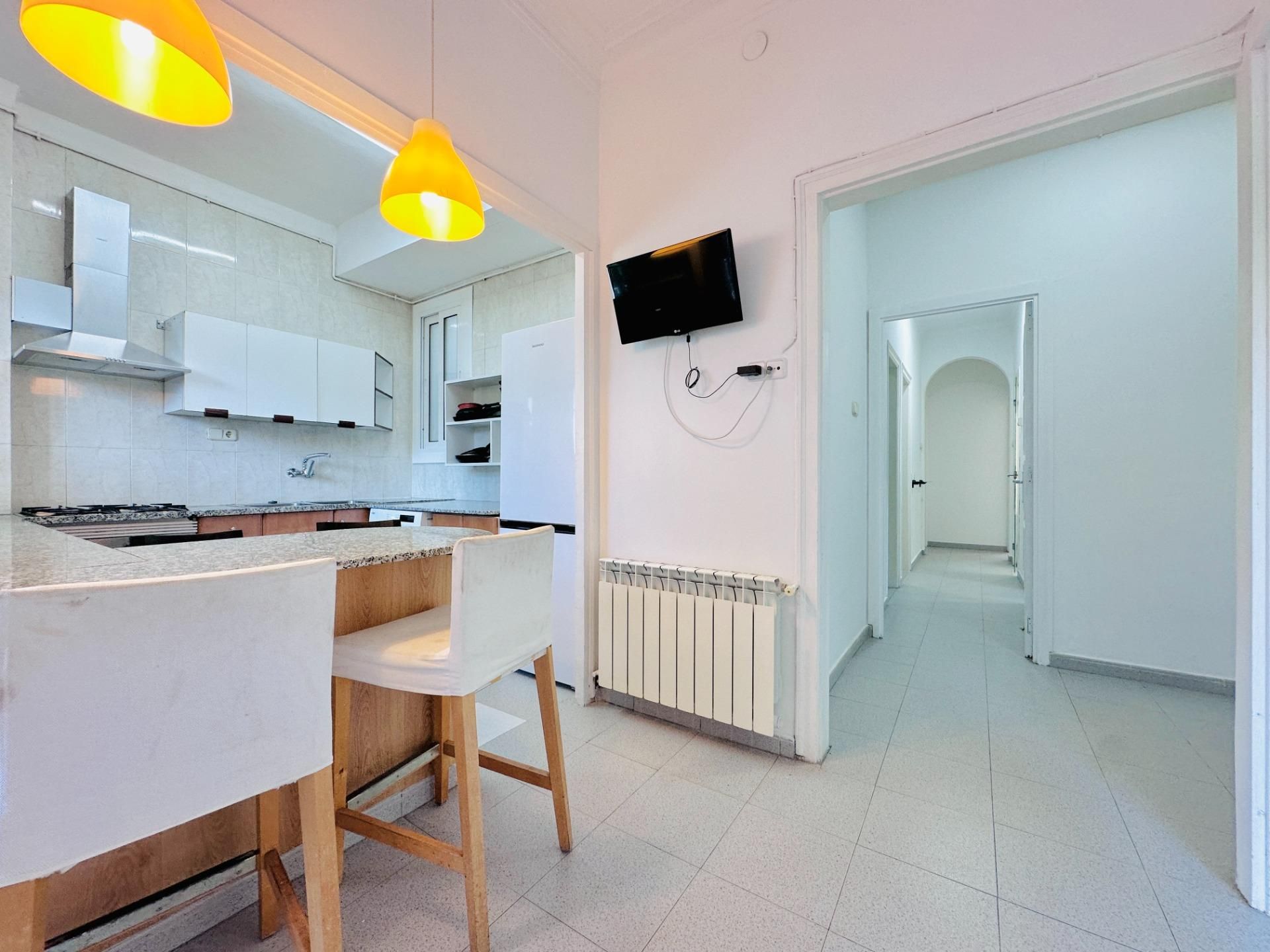Kitchen of Flat to rent in Terrassa  with Heating and Balcony