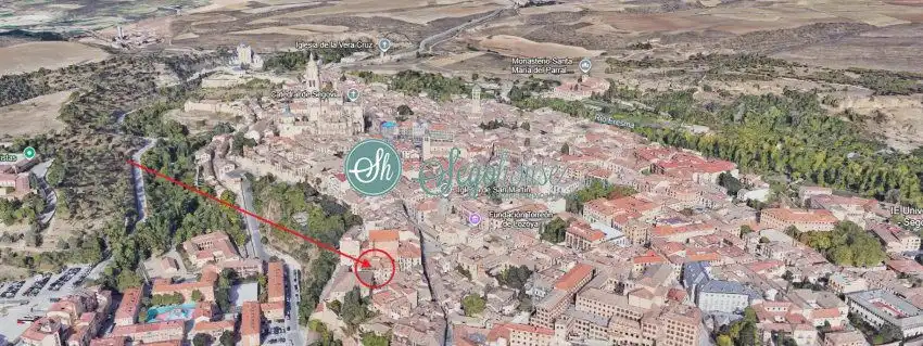Vista exterior de Piso en venta en Segovia con Calefacción, Parquet y Terraza