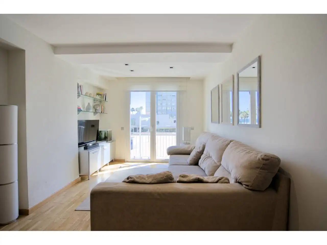 Sala de estar de Piso en venta en Barcelona con Aire acondicionado, Calefacción y Parquet