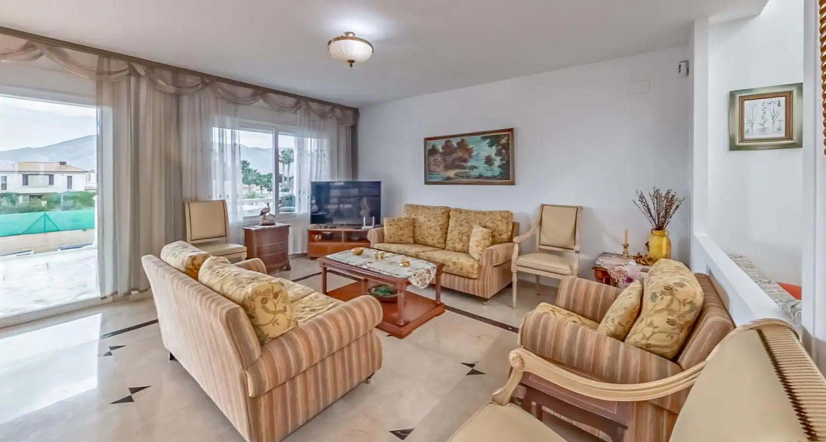 Living room of Houses for sale in L'Alfàs del Pi  with Air Conditioner, Heating and Private garden