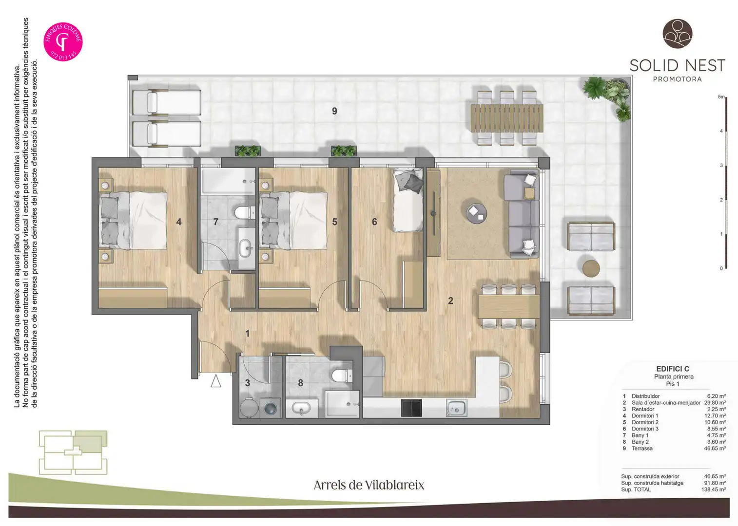 New build Flat with terrace for sale in Carrer Francesc Macià 13, imagen 2