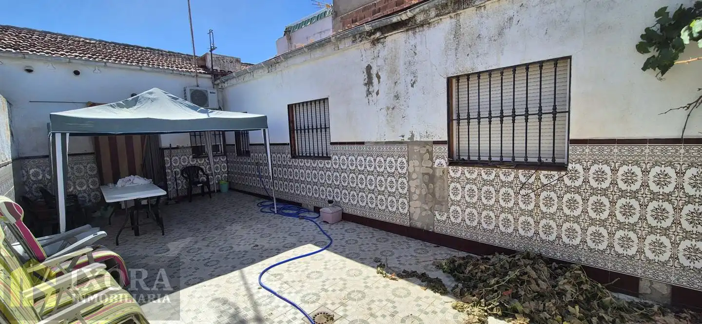 Vista exterior de Casa o xalet en venda en Linares amb Aire condicionat, Jardí privat i Terrassa