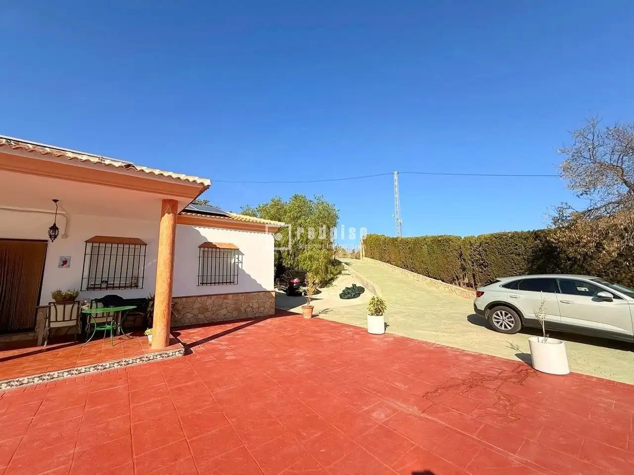 Außenansicht von Haus oder Chalet zur Miete in Almogía mit Heizung, Privatgarten und Terrasse