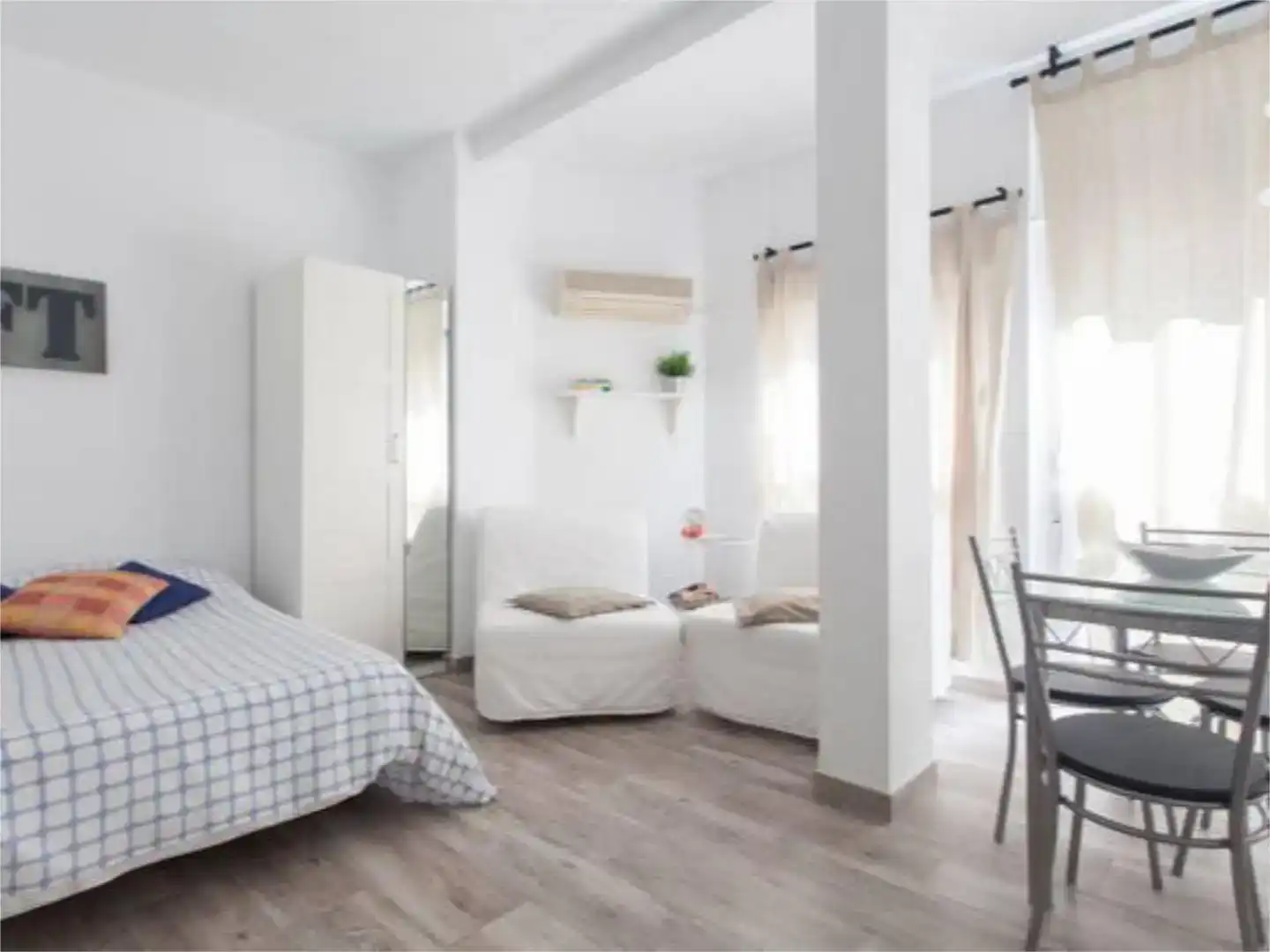 Bedroom of Study for rent in Alicante / Alacant  with Air Conditioner, Storage room and Furnished