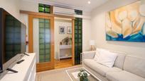 Living room of Flat for sale in Santander  with Heating, Parquet flooring and Furnished