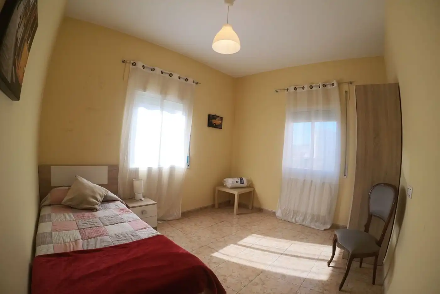 Schlafzimmer von Wohnung zur Miete in Plasencia mit Heizung, Terrasse und Möbliert