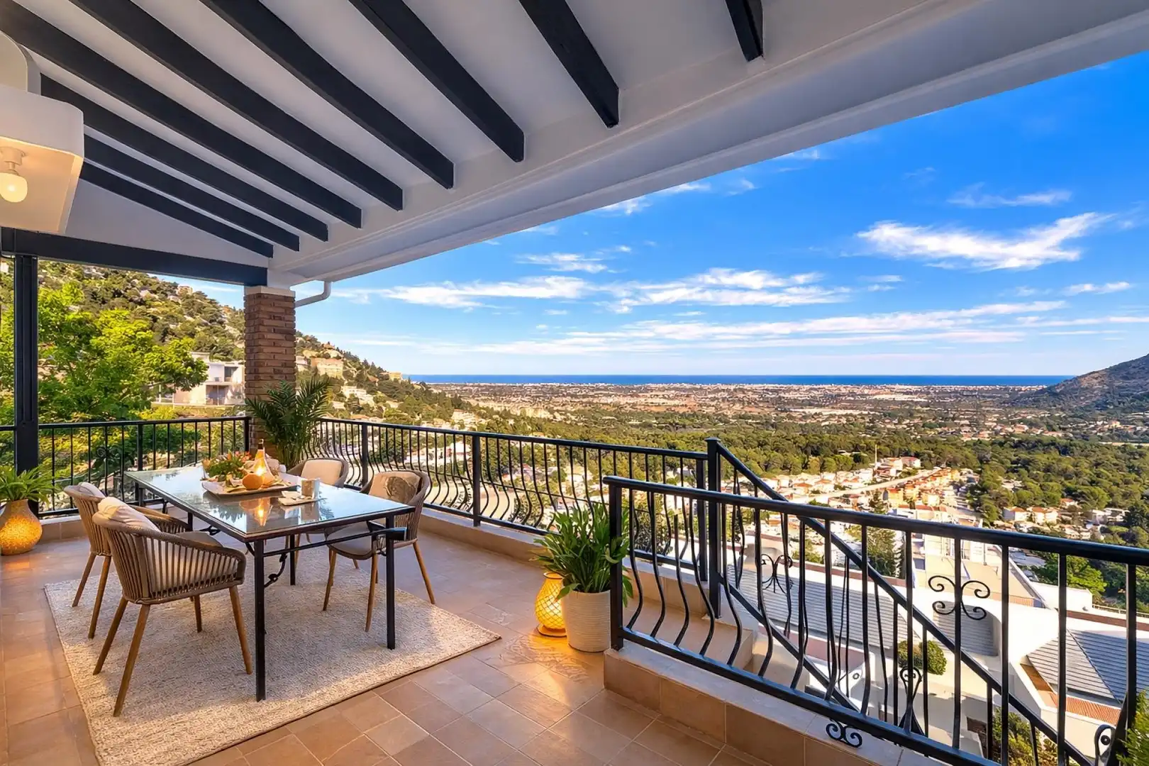 Terrassa de Casa o xalet en venda en Pedreguer amb Aire condicionat, Terrassa i Balcó