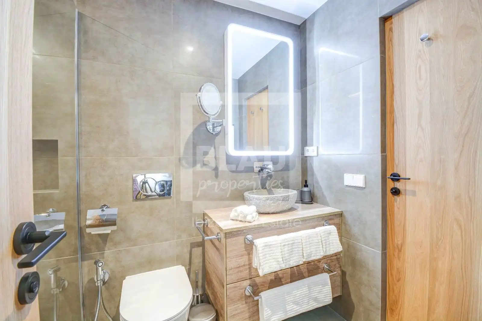 Bathroom of Flat for rent in Sant Joan de Labritja  with Air Conditioner, Private garden and Furnished