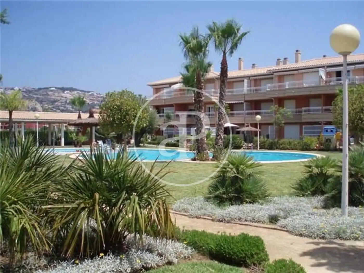 Außenansicht von Wohnung zur Miete in Jávea / Xàbia mit Klimaanlage, Heizung und Privatgarten