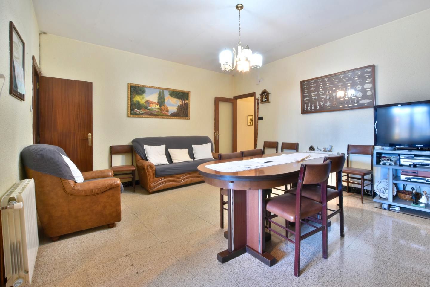 Sala de estar de Casa adosada en venta en Terrassa con Calefacción, Terraza y Trastero