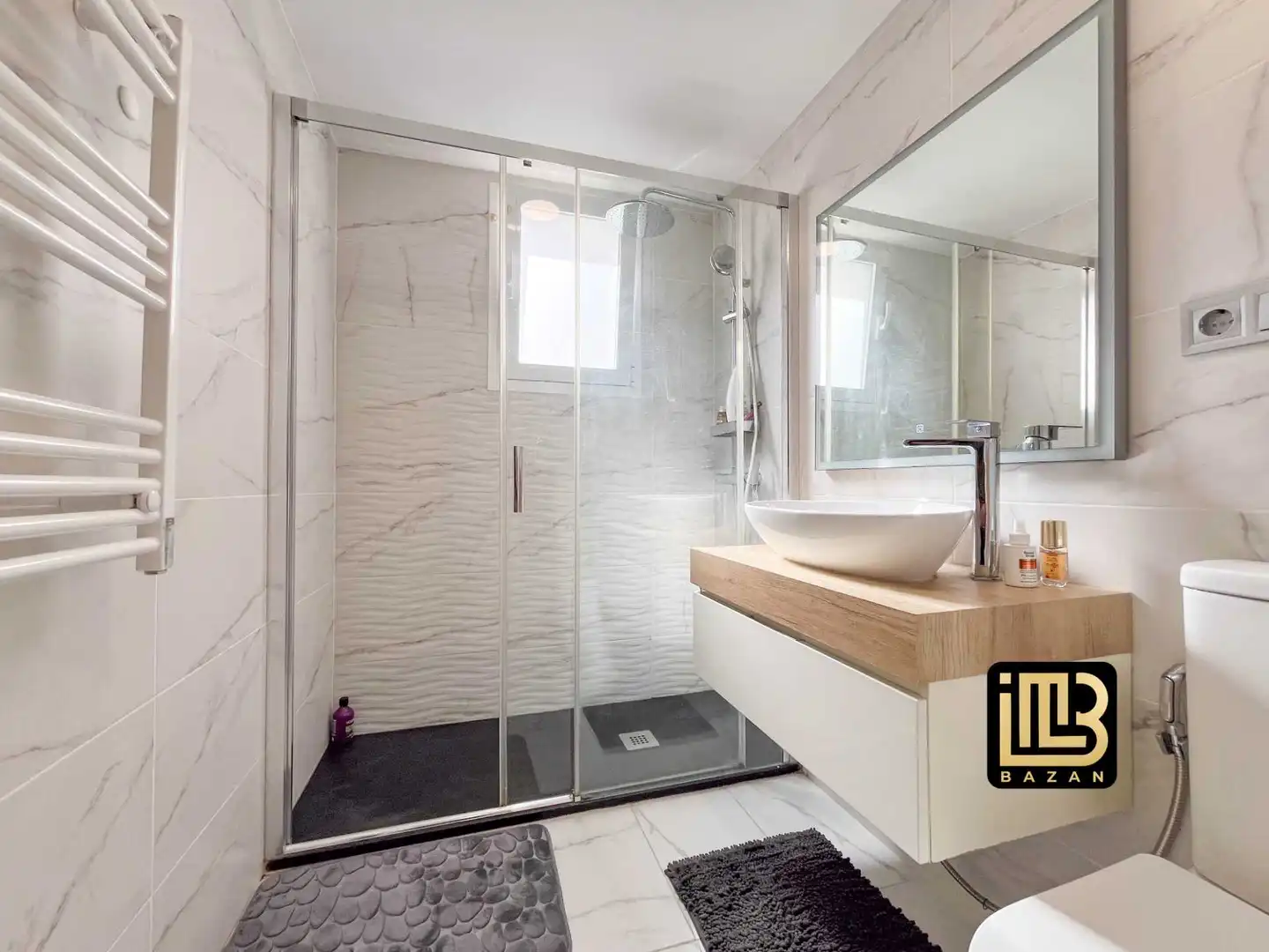 Badezimmer von Wohnung zur Miete in Málaga mit Klimaanlage, Heizung und Möbliert