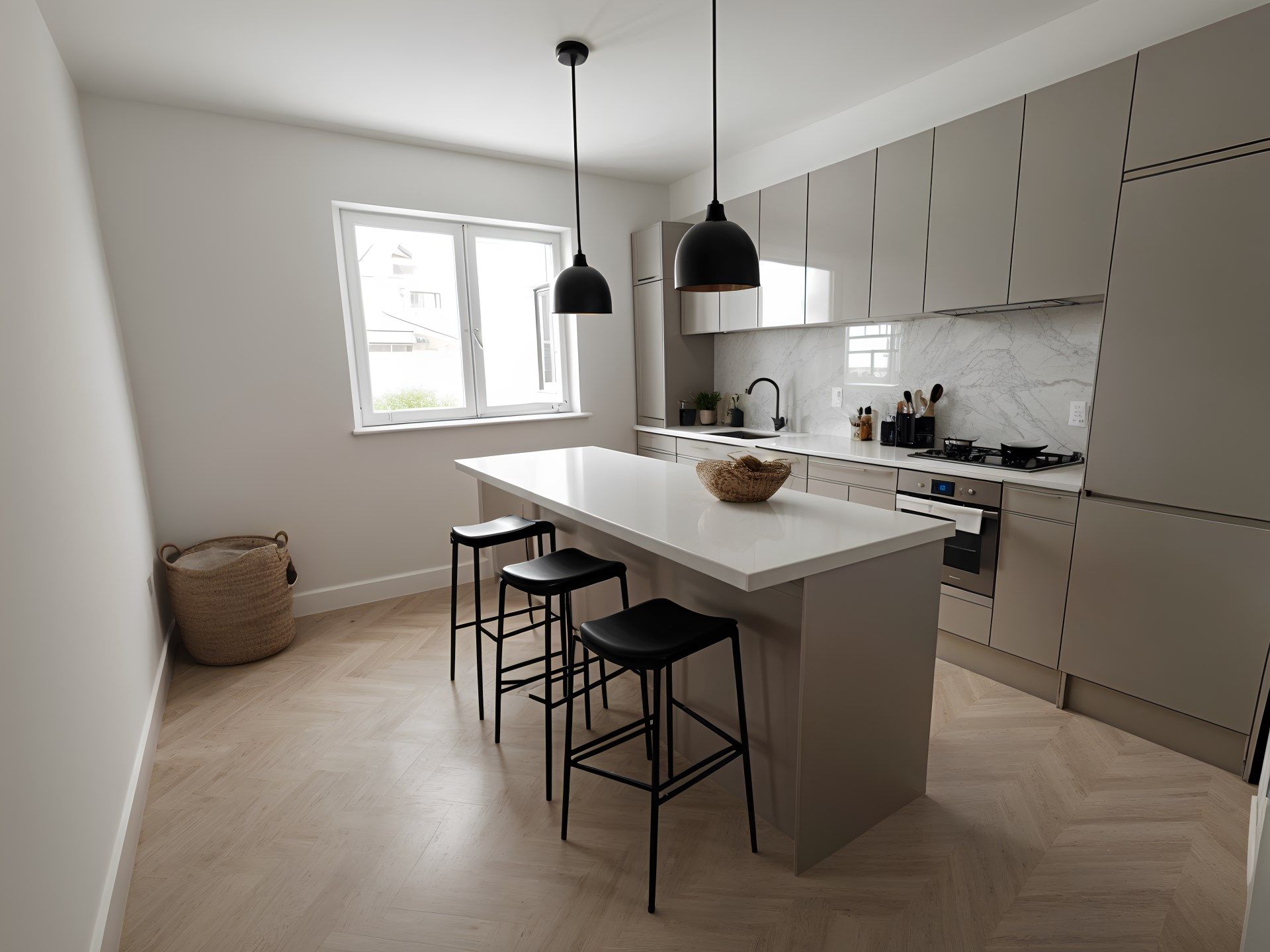 Kitchen of Single-family semi-detached for sale in Girona Capital  with Terrace and Balcony