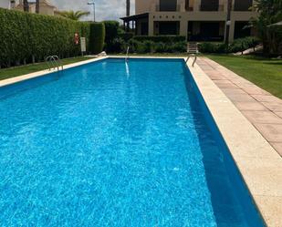 Piscina de Casa adosada de lloguer en San Javier amb Calefacció, Jardí privat i Terrassa