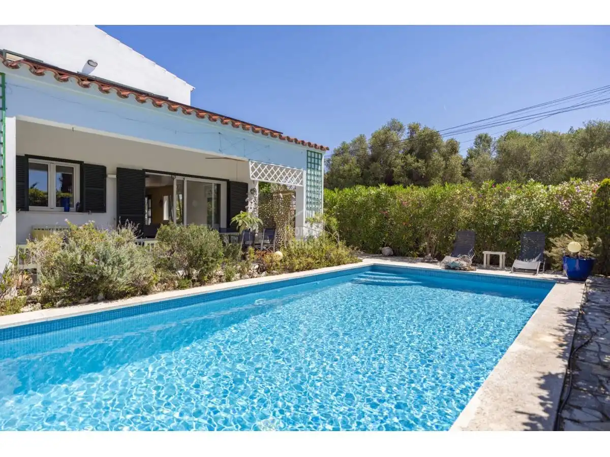 Piscina de Casa o xalet en venda en Es Castell amb Calefacció, Jardí privat i Terrassa