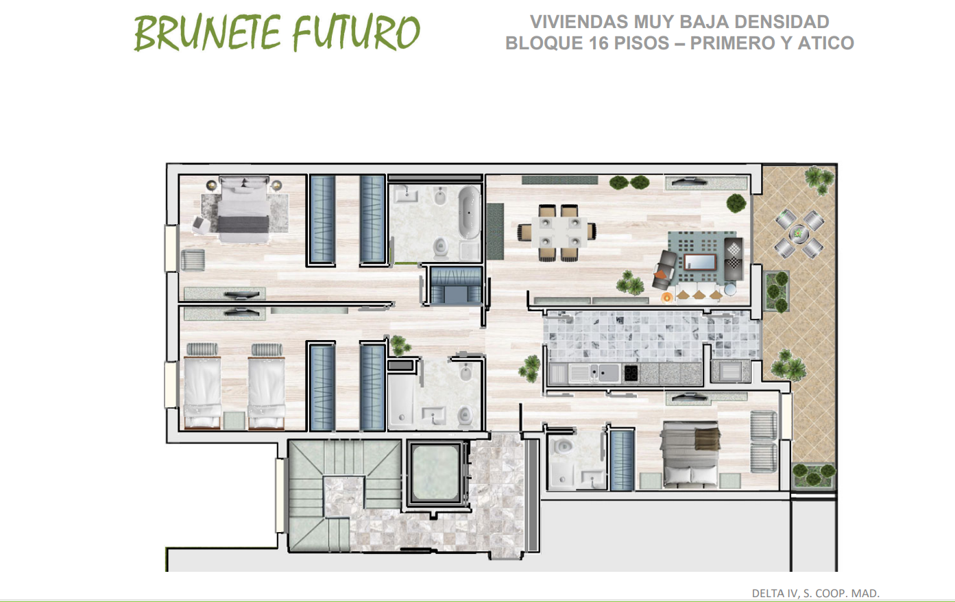 Pis en venda en Brunete amb Aire condicionat, Calefacció i Terrassa