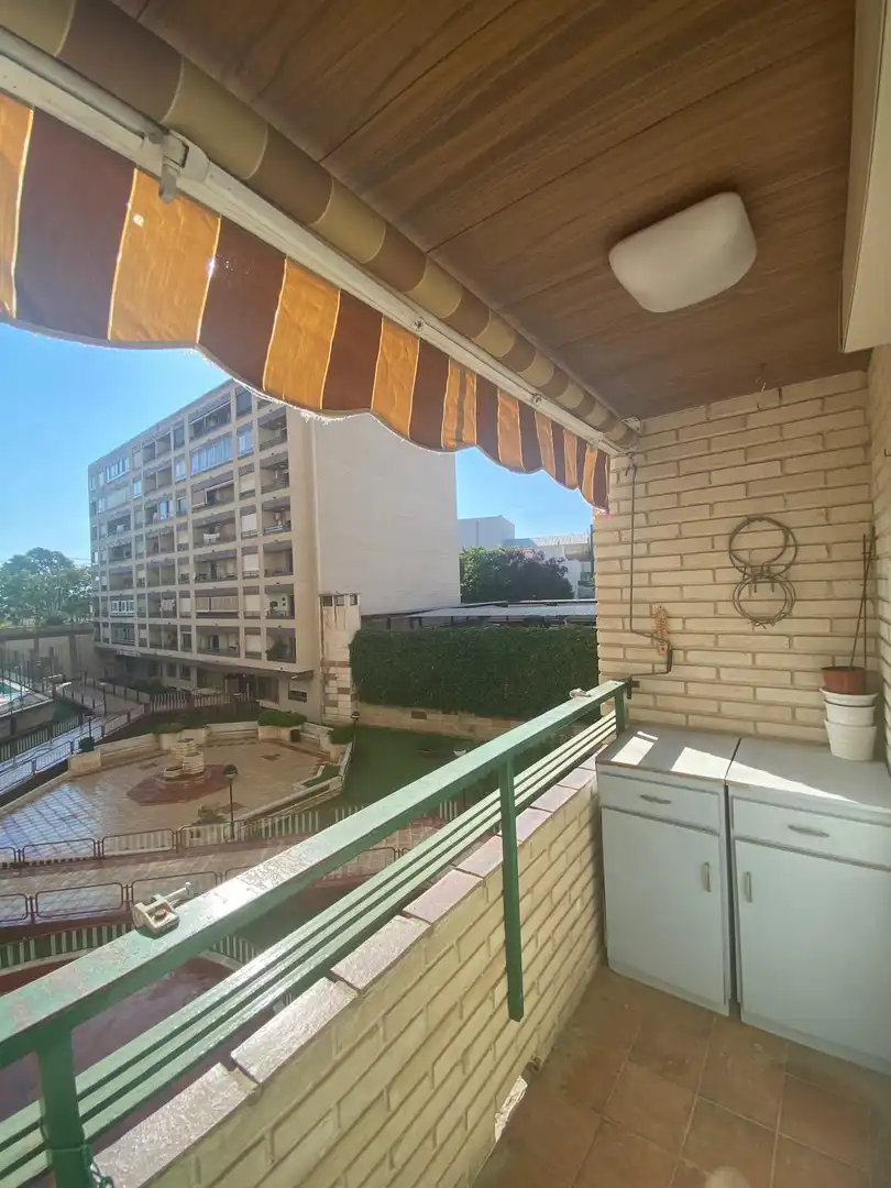 Terrasse von Wohnung zum Verkauf in Tudela mit Heizung, Terrasse und Möbliert