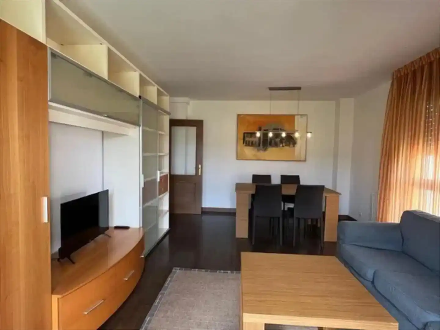 Living room of Flat for rent in Sojuela  with Private garden, Parquet flooring and Storage room