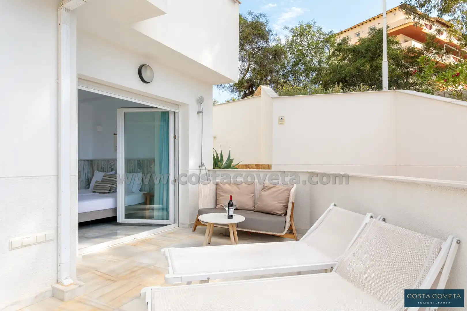 Terrasse von Erdgeschoss zum Verkauf in El Campello mit Klimaanlage, Heizung und Terrasse