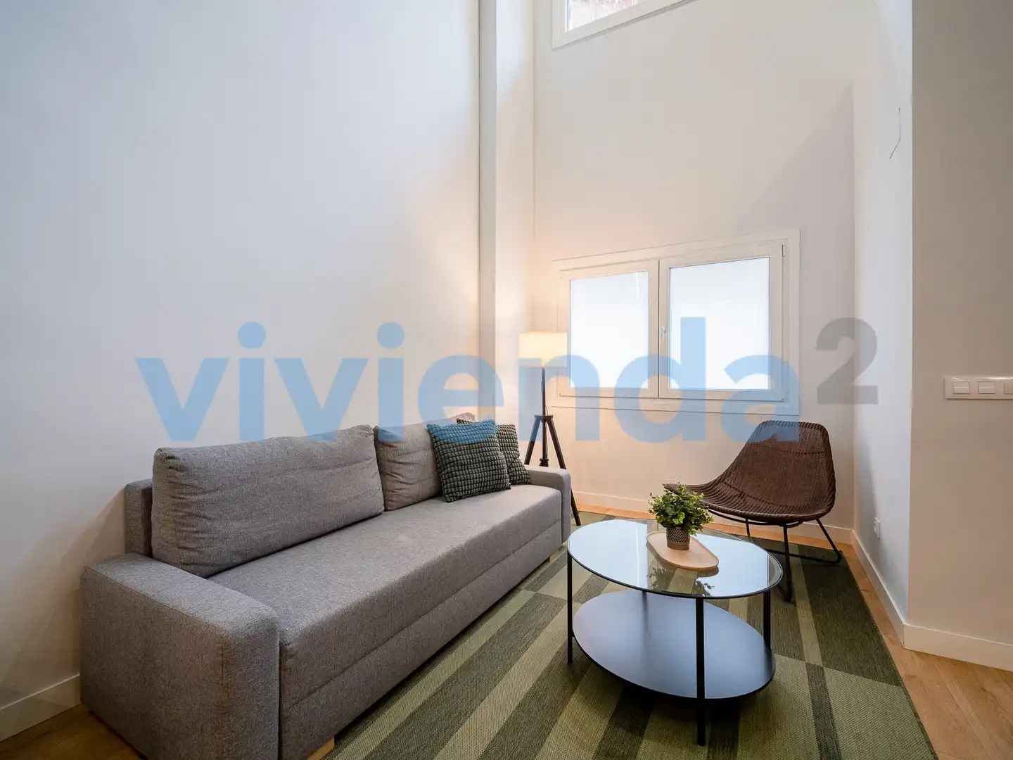 Sala de estar de Piso en venta en  Madrid Capital con Aire acondicionado, Calefacción y Amueblado