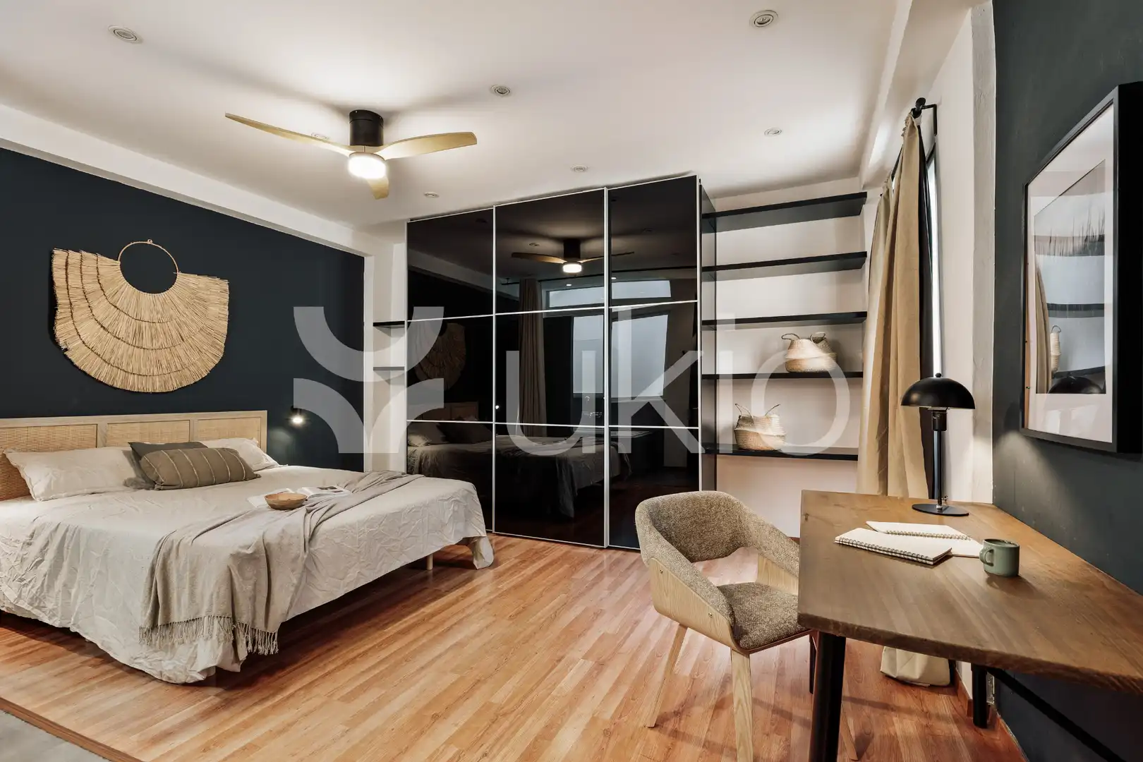 Habitación de Apartamento de alquiler en Barcelona con Aire acondicionado, Calefacción y Terraza