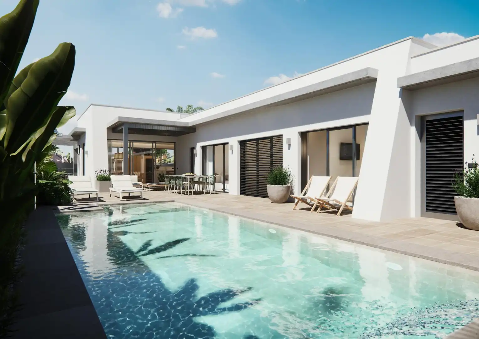 Piscina de Casa o chalet en venta en San Javier con Aire acondicionado, Calefacción y Jardín privado