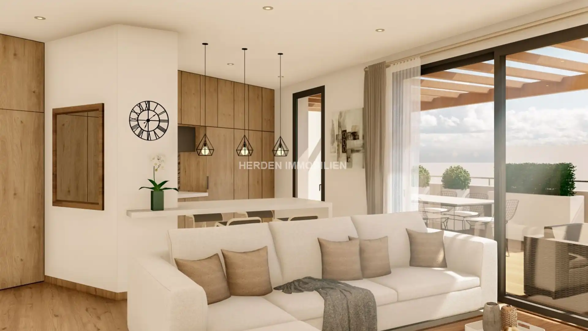 Living room of Flat for sale in  Palma de Mallorca  with Air Conditioner, Heating and Swimming Pool